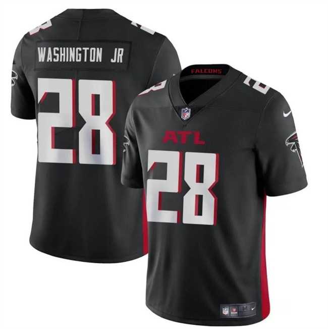 Men & Women & Youth Atlanta Falcons #28 Carlos Washington Jr Black Vapor Untouchable Limited Football Stitched Jersey->atlanta falcons->NFL Jersey